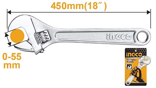 HADW131182 ADJUSTABLE WRENCH 18"