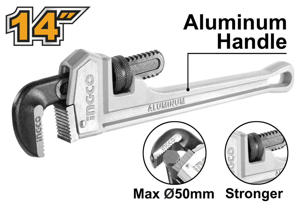 HALPW0114 ALUMINUM HANDLE PIPE WRENCH