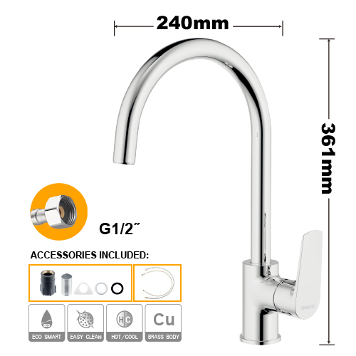 HSLBM23401 SINGLE LEVER SINK MIXER