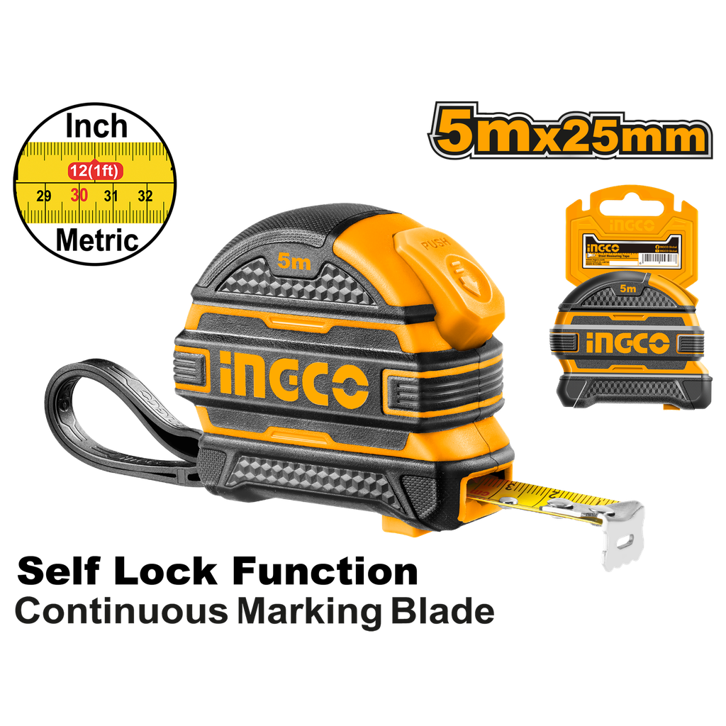 HSMT08525 STEEL MEASURING TAPE 5M