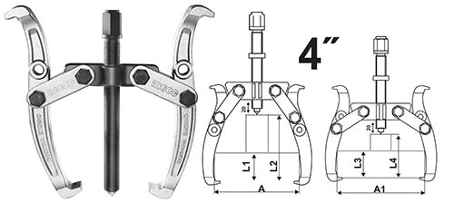 HGP08024 TWO JAWS GEAR PULLER 4"