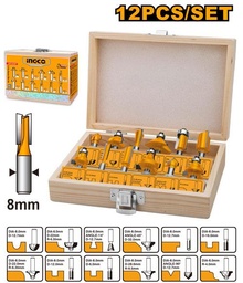 [AKRT1211] AKRT1211 ROUTER BIT SET (8MM) 12 PCS TOP 100