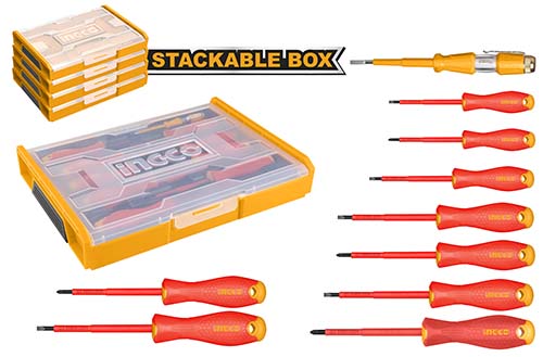 HKTV01S101 10 PCS INSULATED HAND TOOLS SET