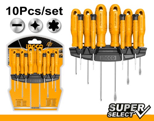 HKSD1058 10 PCS SCREWDRIVER AND PRECISION SCREWDRIVER SET (PROMO)