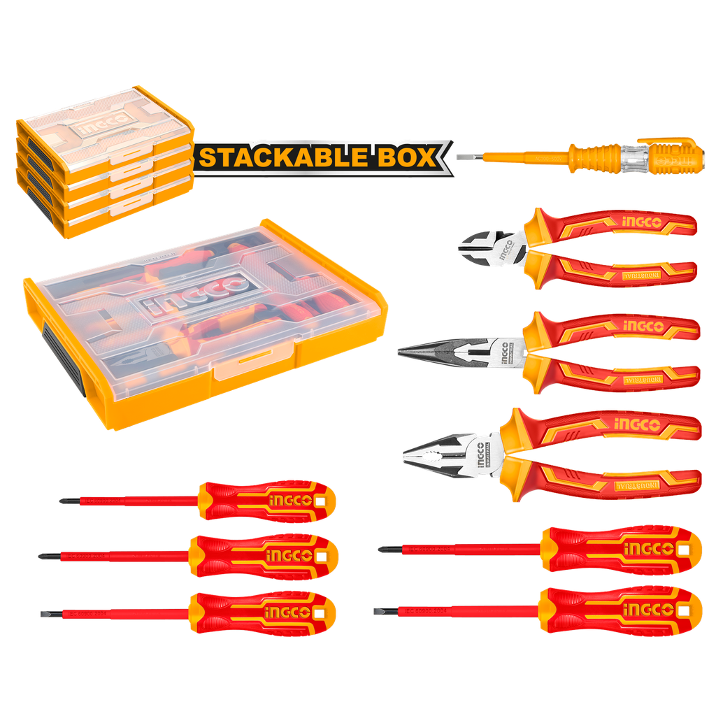 HKTV01H091 9 PCS INSULATED HAND TOOLS SET