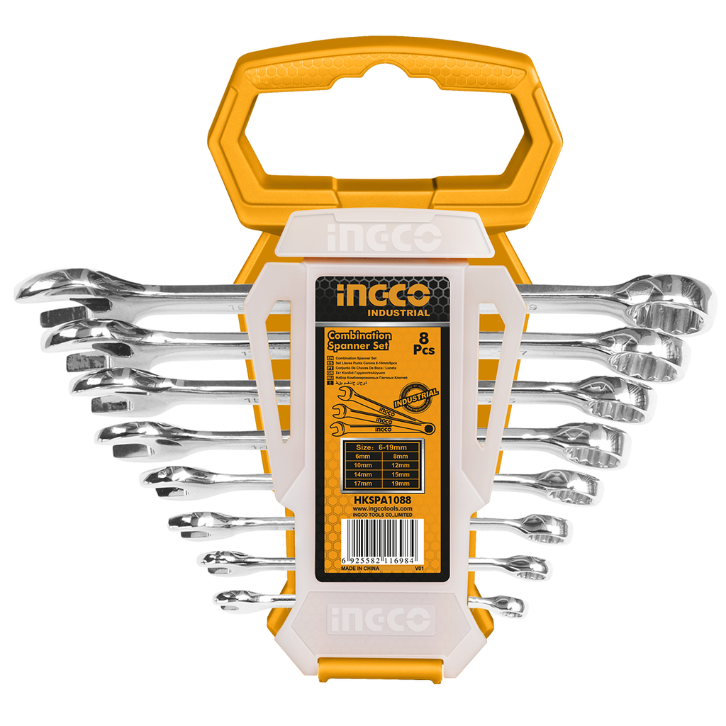 HKSPA1088 COMBINATION SPANNERS SET 8PCS 9 ( TOP 50)SET