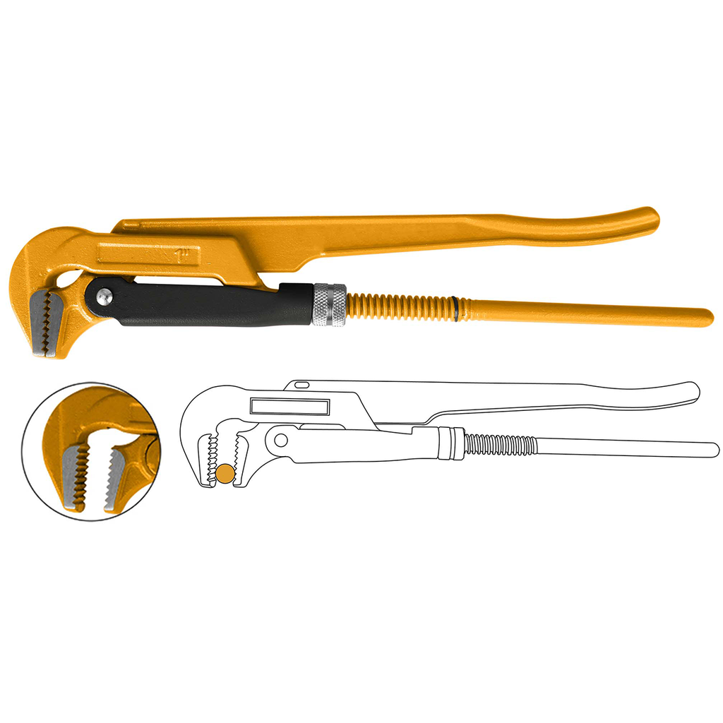 HPW04011 H/DUTY SWEDISH PIPE WRENCH 1"