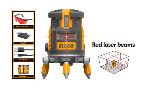 HLL306505 SELF-LEVELING LINE LASER(RED LASER BEAMS)