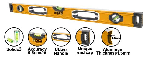 HSL08100 SPIRIT LEVEL 0.5mm,100cm