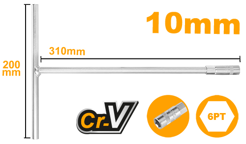 HTSW1008 T-HANDLE SOCKET WRENCH 10mm