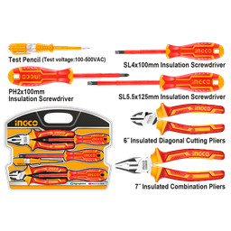 [HKIST3061] HKIST3061 6 Pcs INSULATED HANDTOOLS SET