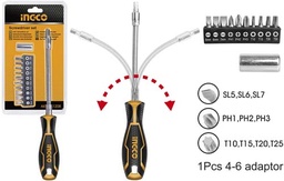 [AKSDFL1208] AKSDFL1208 12 PCS FLEXIBLE SHAFT SCREWDRIVER SET (PROMO)